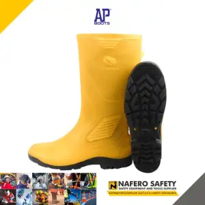 Miniatur galeri Sepatu Boot Hujan AP BOOTS TERRA ECO 3 Warna KUNING AP BOOTS Rain Boots Proyek Karet Anti Slip, Air, Minyak, Ringan